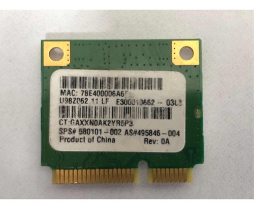 Tarjeta Wifi Hp Para Laptop (Usado)