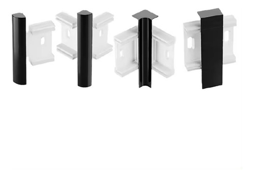 Accesorios Conectores De Zoclo De Aluminio Para Luz Led 10cm