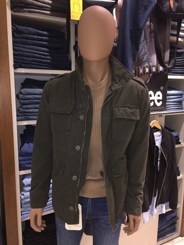 Imagen 2 de 10 de Campera Parka Hombre Militar Gabardina Promocion