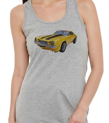 Musculosa Auto Amarillo Carrera Coleccion