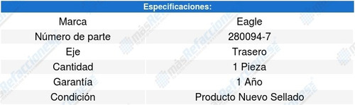 Base Amortiguador Trasera A4 L4 1.8l 07-08 Eagle 6531925