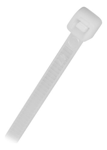 Brida de nailon para cables, 4 x 200 mm (paquete con 100 unidades), Alltech, color blanco