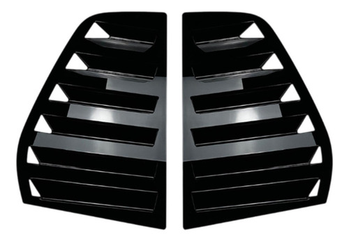 2 Pegatinas Triangulares For Ventana Trasera, Negro
