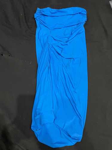 Vestido Strapless Azul. Maria Vázquez
