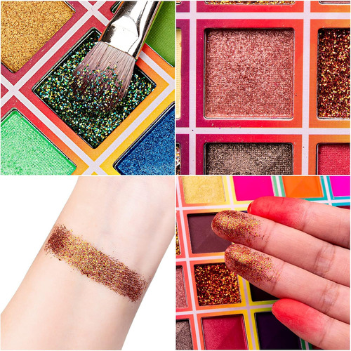 Paleta De Sombras De Ojos De 40 Colores Maquillaje Portátil