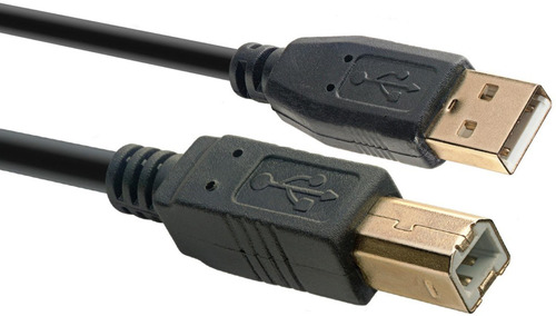 Imagen 1 de 10 de Cable Usb Impresora A B Para Hp Epson Multifuncion 1.8 Mts