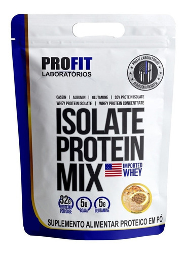 Suplemento em pó ProFit Laboratórios  Isolate Protein Mix proteínas Isolate Protein Mix sabor  mousse de maracujá em doypack de 900g