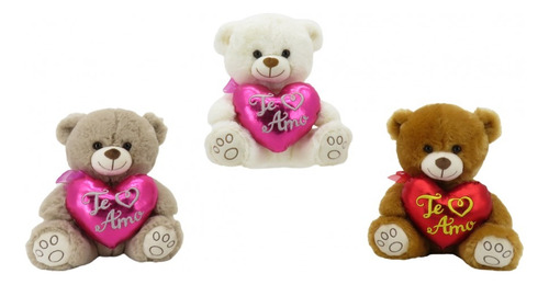 Peluche Oso Con Corazón Te Amo Woody Toys 24cm Enamorados