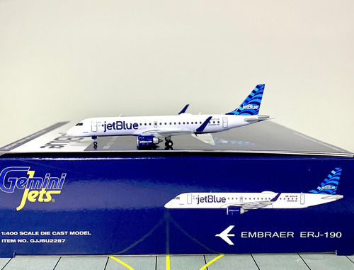 Gemini Jets Jet Blue Erj 190 1/400 Metalico Azul