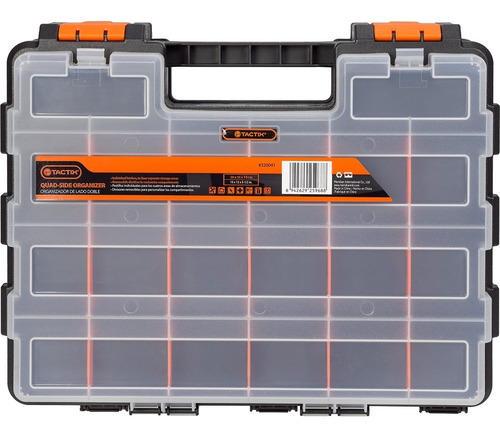 Caja Organizadora Tipo Maletin Con 4 Aperturas Tactix 320041