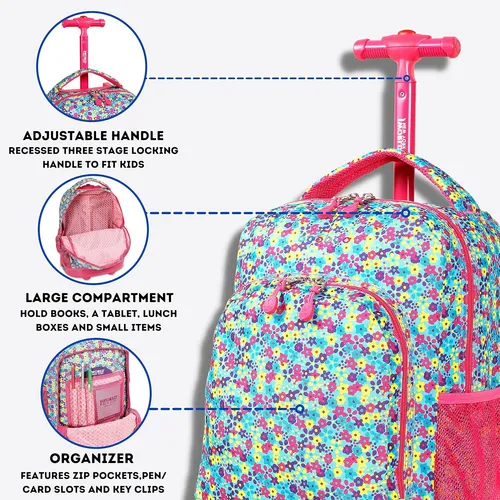 Mochilas jworld new york con ruedas precio hotsell