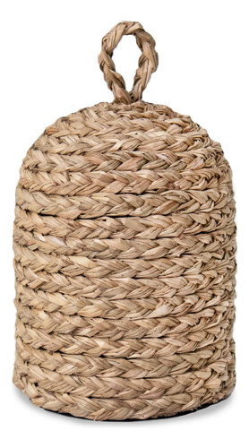 Pemar Tope De Puerta De Mimbre Natural Con Asa, Tope De De X Natural.