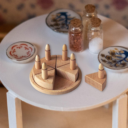 Juego De Pastel De Pan En Miniatura 1/12 Casa De Muñecas