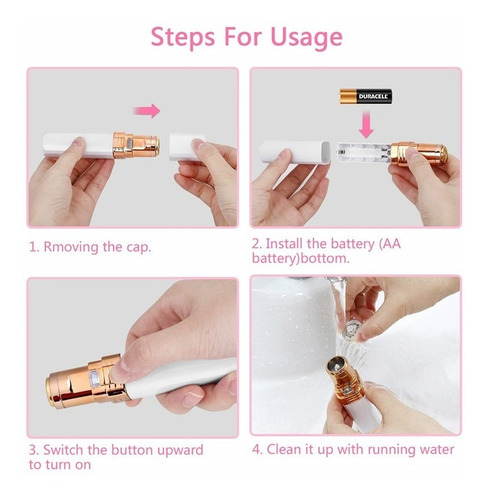 Imagen 3 de 8 de Depiladora Facial Para Mujeres Que Recargable, Suave Y Portá