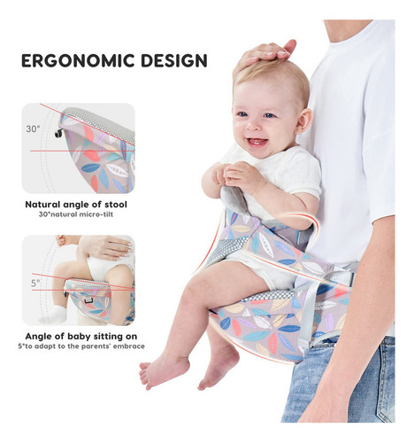 D Mochila Porta Bebes Ergonómica Asiento Multifuncional