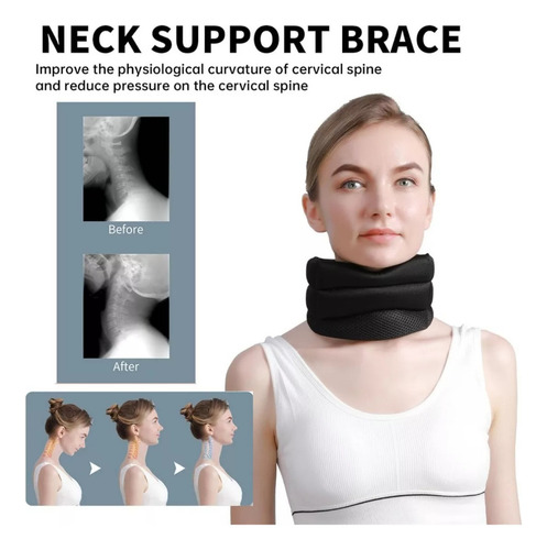 A Cervicorrect Collarín,soporte De Cuello Para Apnea Del