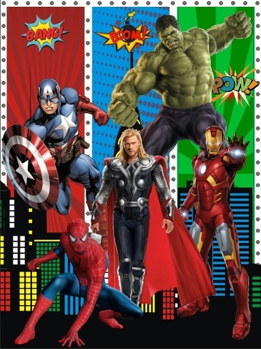 Banners Infantiles-poster-super Heroes City