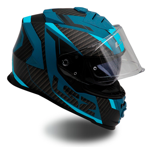 Casco Cerrado Storm 2 Racer Azul Ls2 Original Ff800 Ff 800