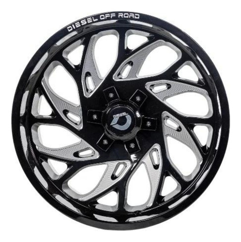Roda Diesel Off Road Aro 20 Tala 10 / 6x139.7 Offset -12 Cor Preto