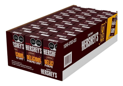 Leche Hershey's Sabor Chocolate Con 27 Piezas De 236 Ml