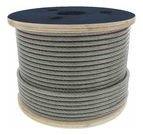 Cable De Acero Alma De Fibra Fc 6x19 3/4 Rollo 500m