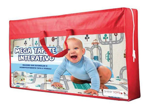 Tapete Atividade Infantil 1,5x2m Bebê Dobrável + Bolsa