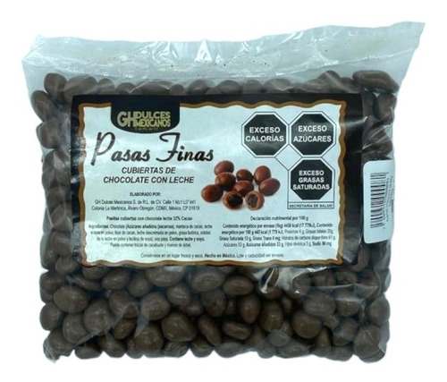 Pasita Chocolate Gh 500g, Pasas Enchocolatadas Premium