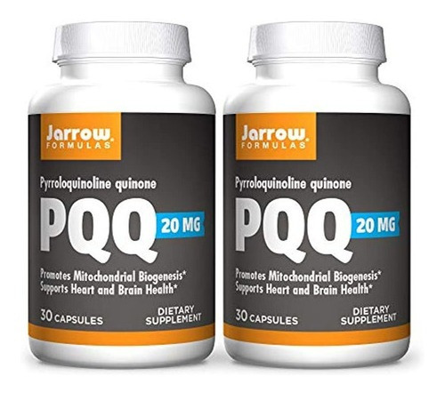 Jarrow Formulas Pqq 20 Mg - 30 Capsulas, Paquete De 2 - Pro