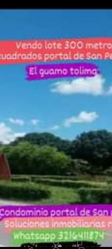 Vendo Lote En El Guamo Tolima 300 M2 