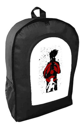 Mochila Negra  Naruto Shippuden Adulto / Escolar A17