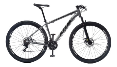 Mountain bike KRW X51 aro 29 17" 21v freios de disco mecânico cor grafite/preto-fosco