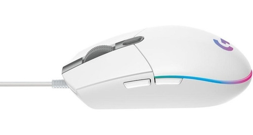 Mouse Logitech Óptico G203 Lightsync Alámbrico Usb Blanco