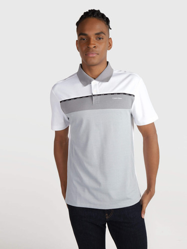 Polo Con Diseño Bloque Multicolor Calvin Klein De Hombre