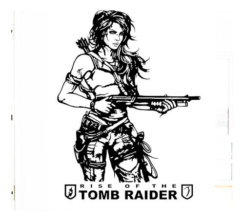 Vinilos Adhesivos Pared Videojuego Tomb Raider 57x75cms