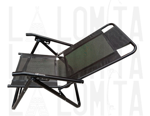 Sillon Reposera Plegable Black Descansar 80040 5 Posiciones