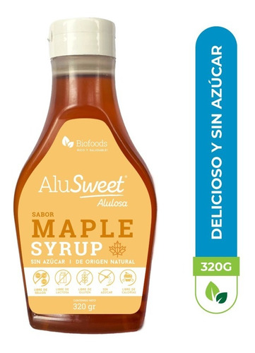 Alusweet Sabor Maple Syrup Sin Azúcar