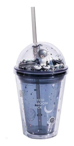 Vaso De Plástico Con Sorbete Modelo Astronauta 480ml