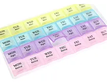 Comprar Pastillero Semanal Portabs Semanal Con 28 Compartimientos Color Multicolor