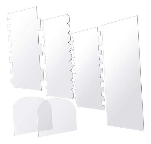 6x Más Suave De Pastel De Acrílico Transparente,