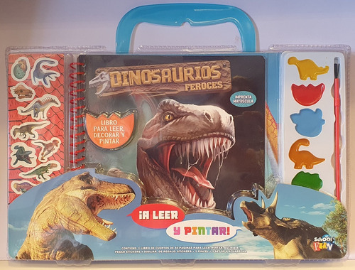 Dinosaurios Feroces. Colección A Leer Y Pintar. - School Fun