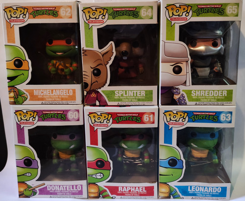 Funko Pop Tmnt Mutant Ninja Turtles Set Completo