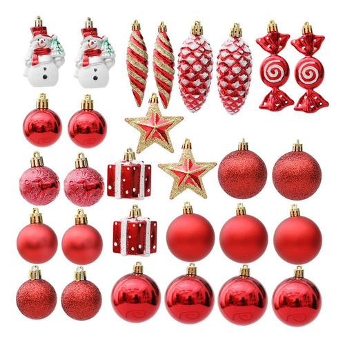 29 Piezas De Adornos Colgantes De Navidad, Bolas Decorativas