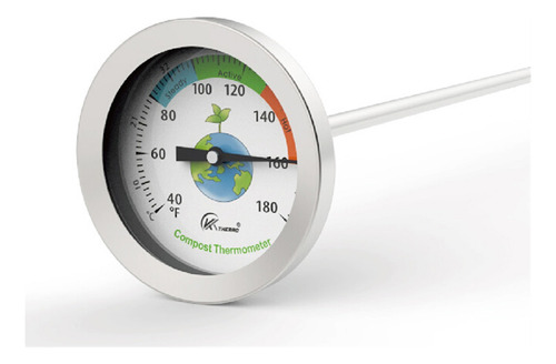 Termómetro De Suelo De Compost De 50 Cm De Longitud Grado