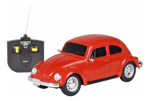 Carro convencional de controle remoto CKS Toys Fusca Volkswagen 1:24 vermelho