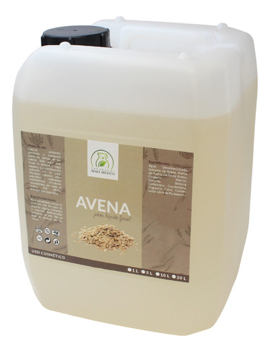 Jabón Líquido Facial De Avena Piel Luminosa 10 Litros