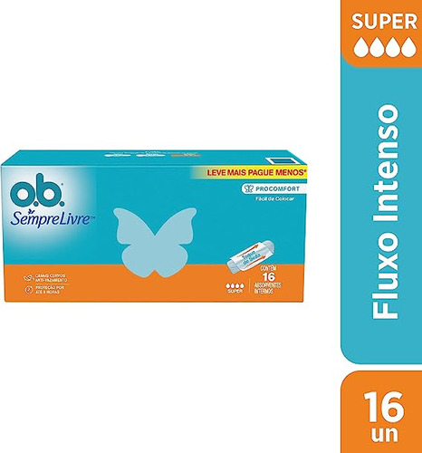 Absorvente Interno O.b. Procomfort Super 16 Unidades