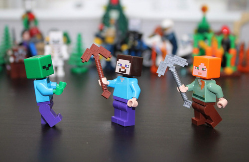 Paquete Combinado De Minifiguras De Zombis De Lego Minecraft