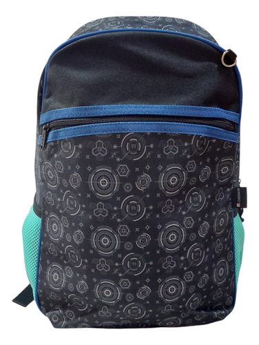 Mochila Chenson Escolar Robot Force Negro Liso
