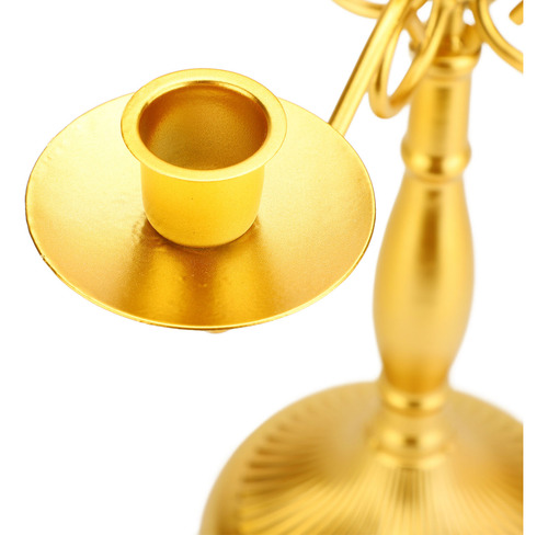 Candelabro Elegante En Forma De Candelabro De Hierro Con 5 B