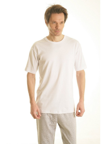 Imagen 1 de 7 de Camiseta Verano M/corta Escote Redondo Algodón Mercerizado